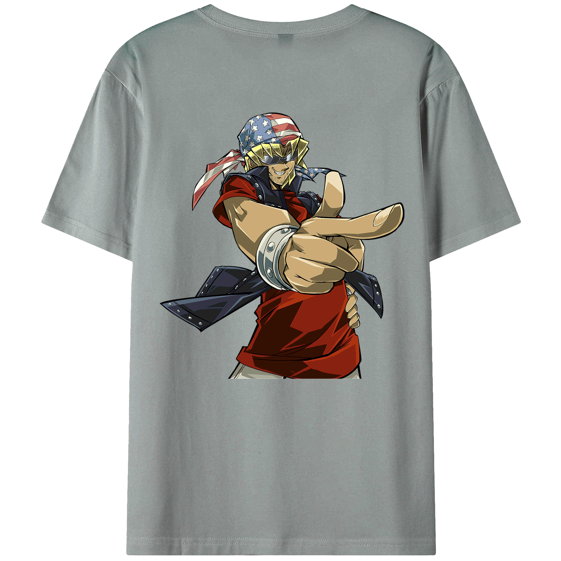 （画像用） 遊☆戯☆王 Yu-Gi-Oh! 綿100％ メンズ半袖Tシャツ（バックプリント） 通気性